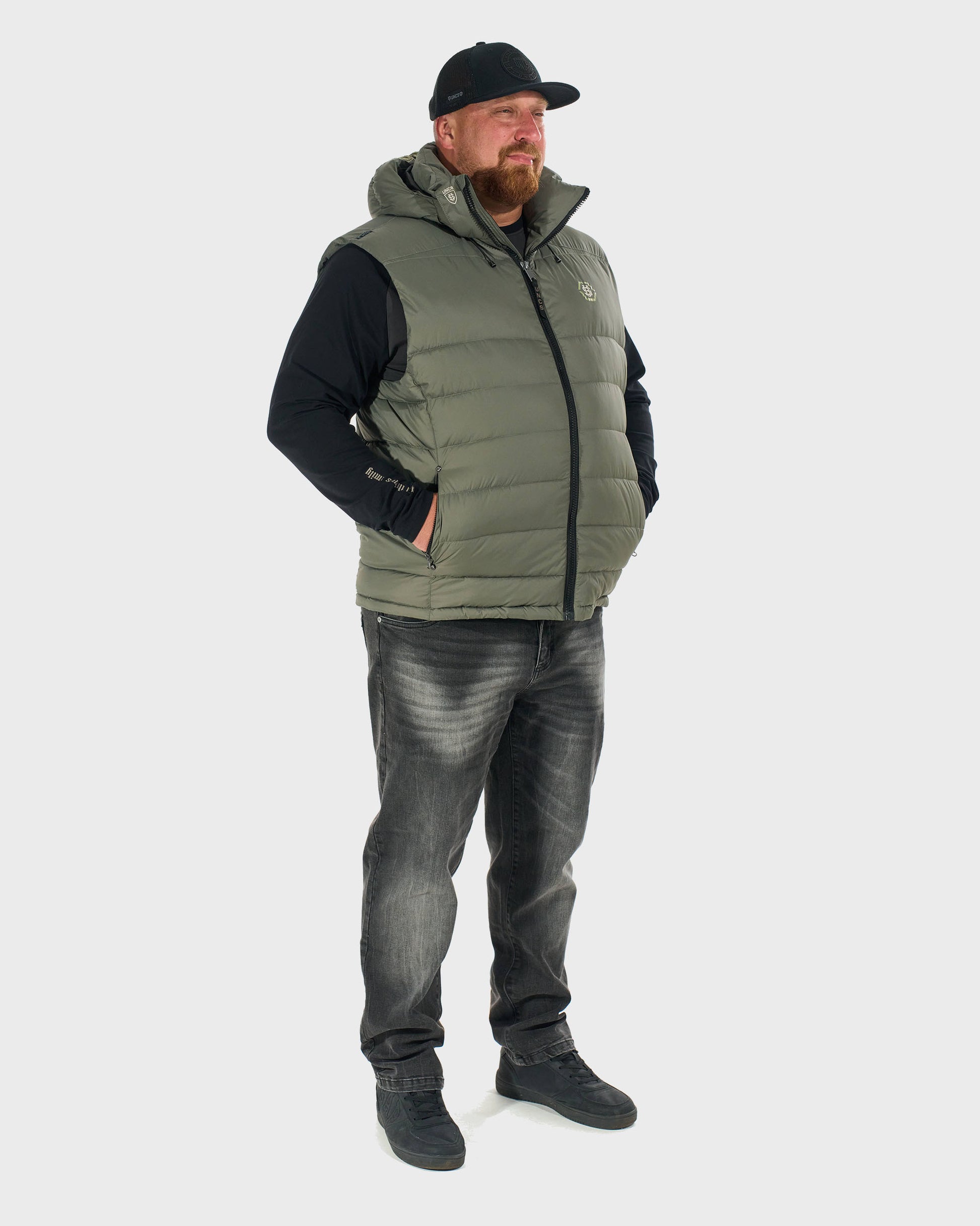 Férfi mellény FLINT II KHAKI