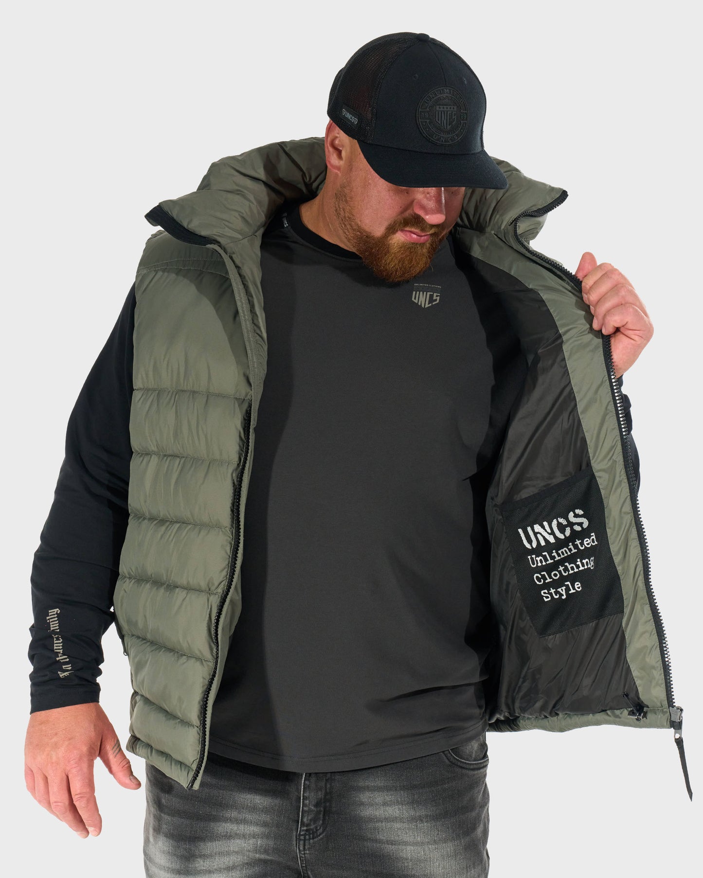 Férfi mellény FLINT II KHAKI
