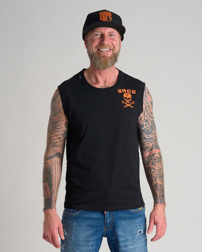 Férfi póló WRENCH BLACK/ORANGE