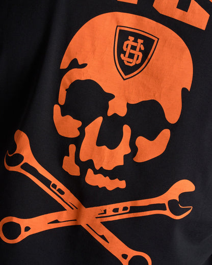 Férfi póló WRENCH BLACK/ORANGE