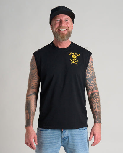 Férfi póló WRENCH BLACK/YELLOW