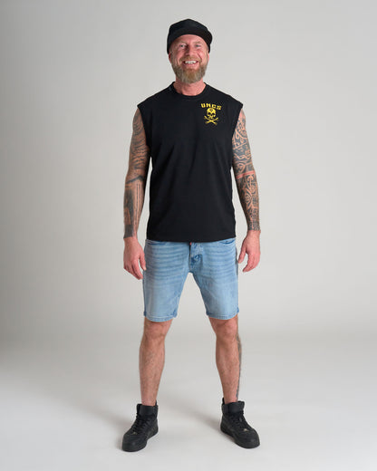 Férfi póló WRENCH BLACK/YELLOW