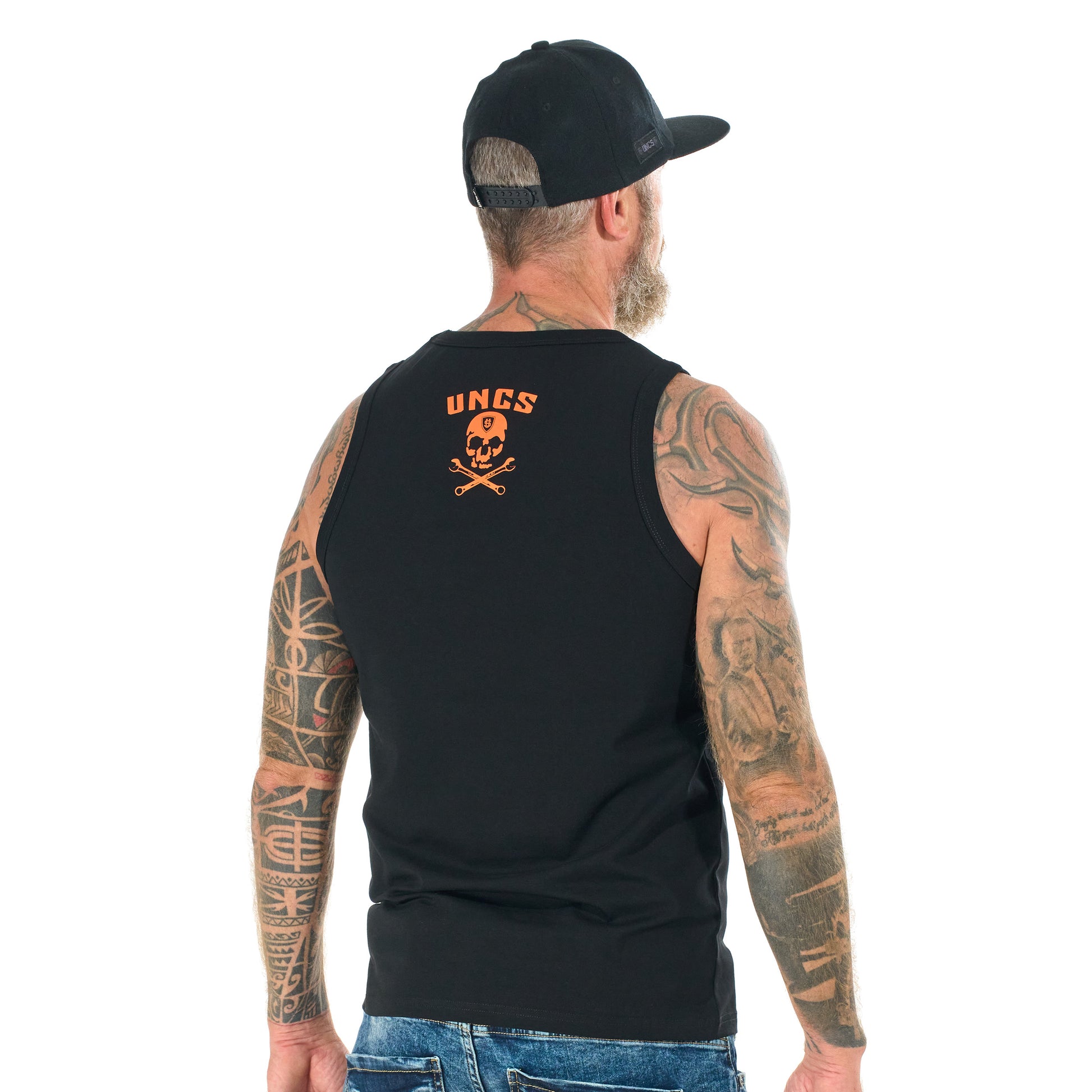 Férfi top WRENCH BLACK/ORANGE