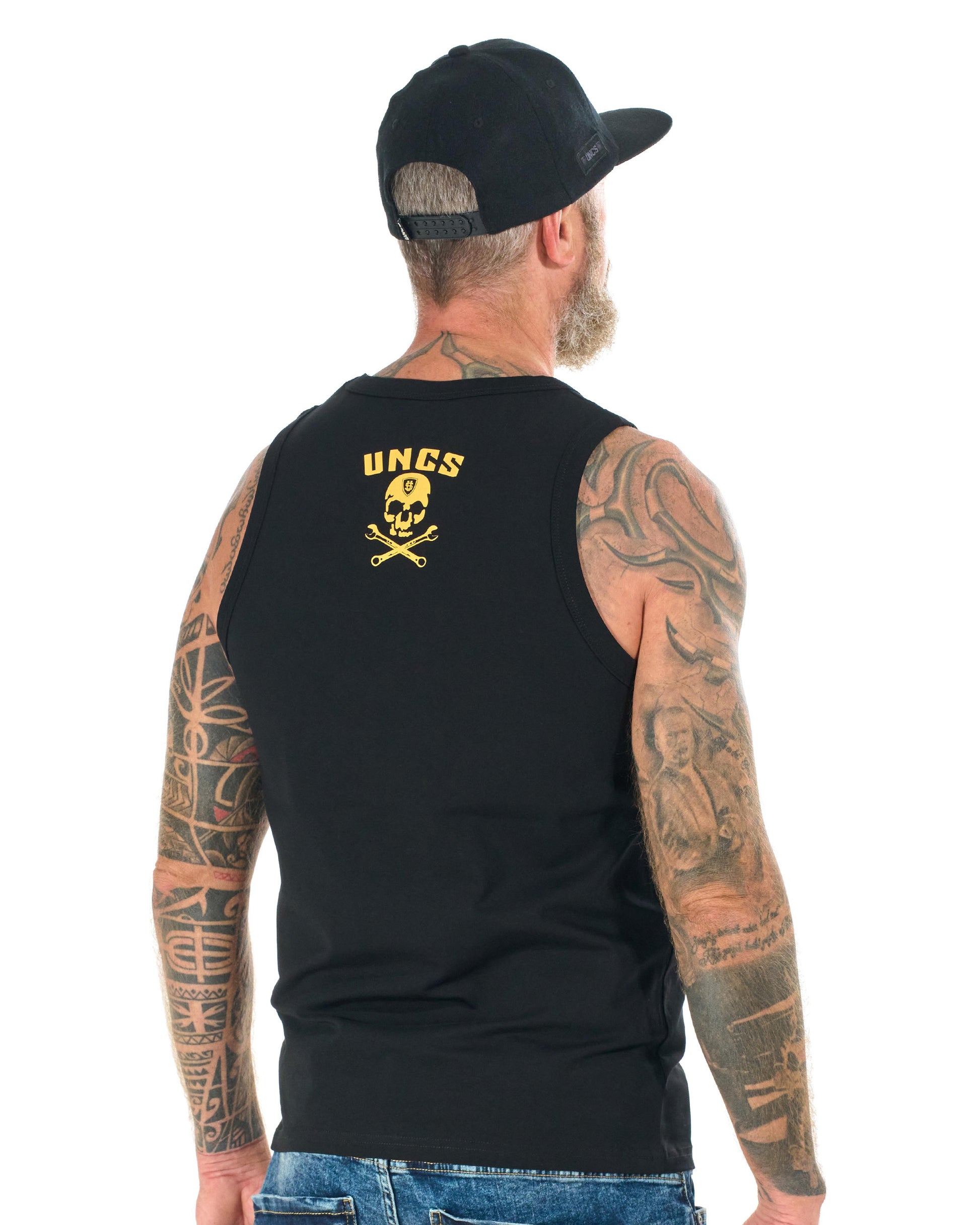 Férfi top WRENCH BLACK/YELLOW
