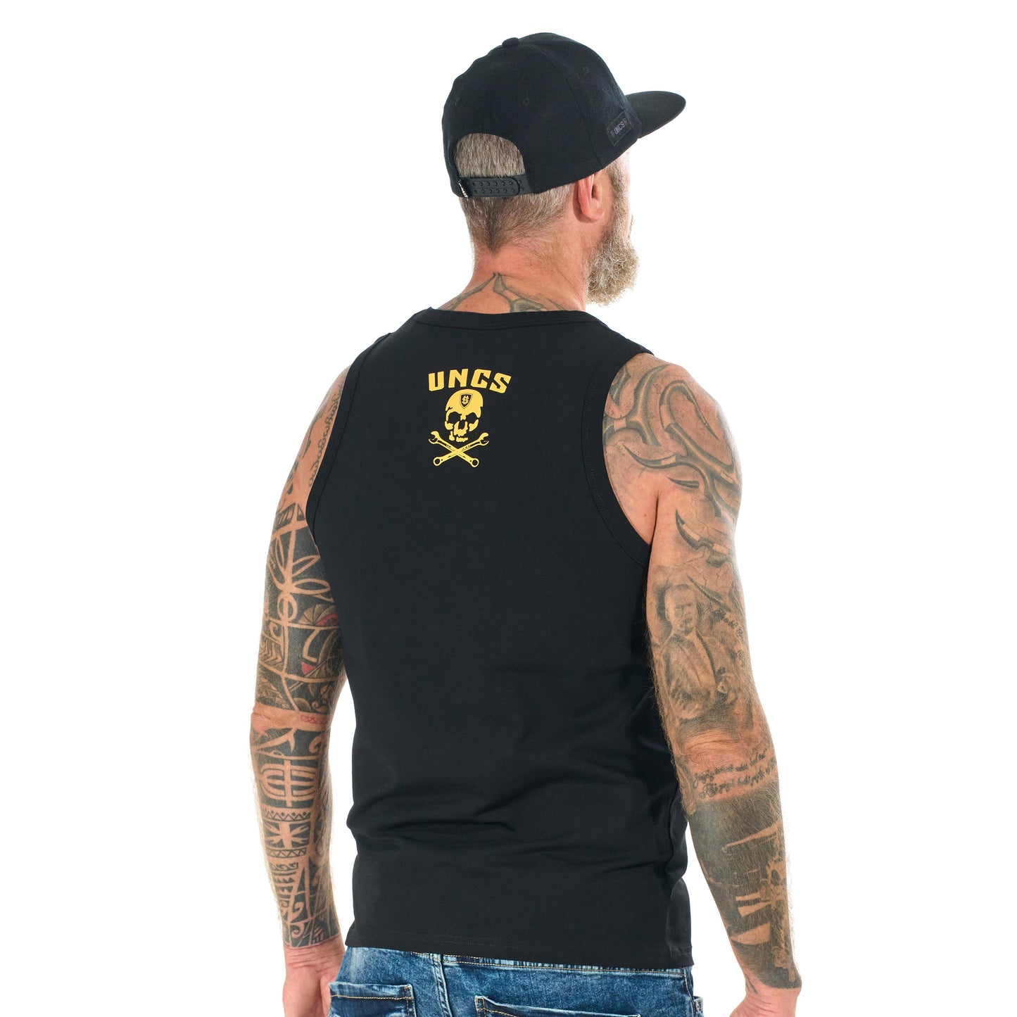 Férfi top WRENCH BLACK/YELLOW