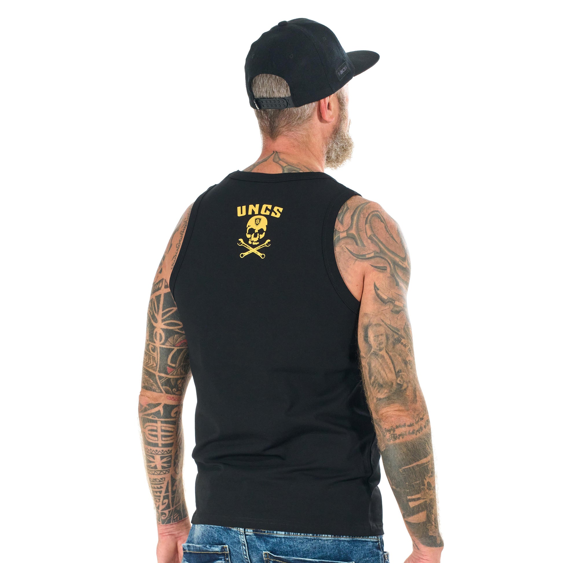 Férfi top WRENCH BLACK/YELLOW