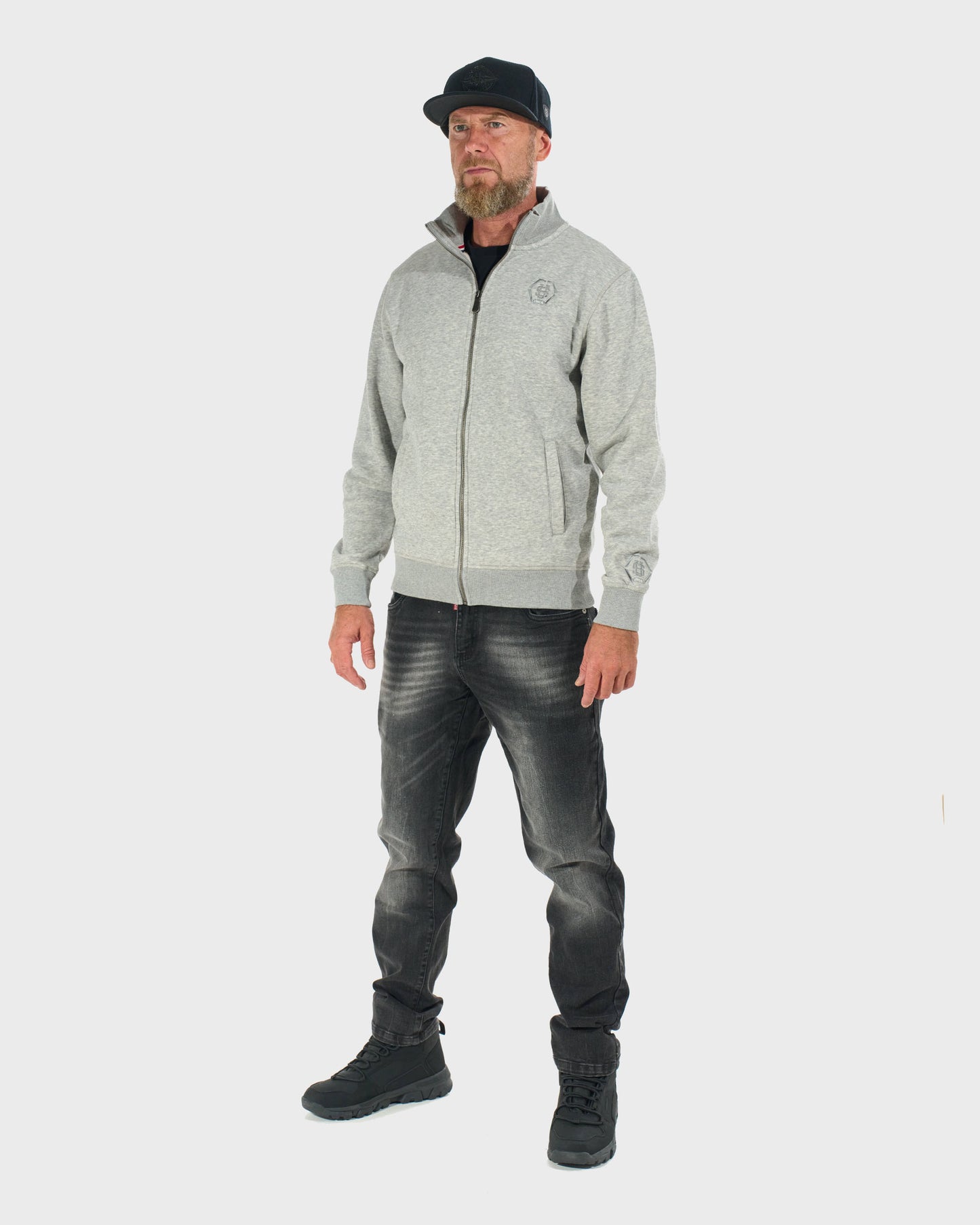 Férfi melegítőfelső HEXAGON GREY