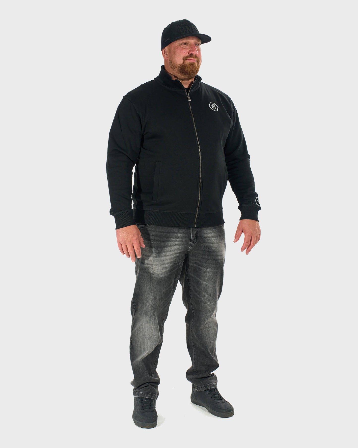 Férfi melegítőfelső HEXAGON BLACK
