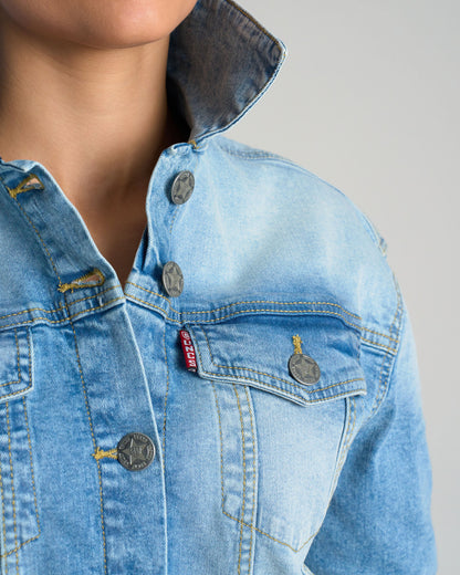 Női dzseki KATHRYN DENIM BLUE