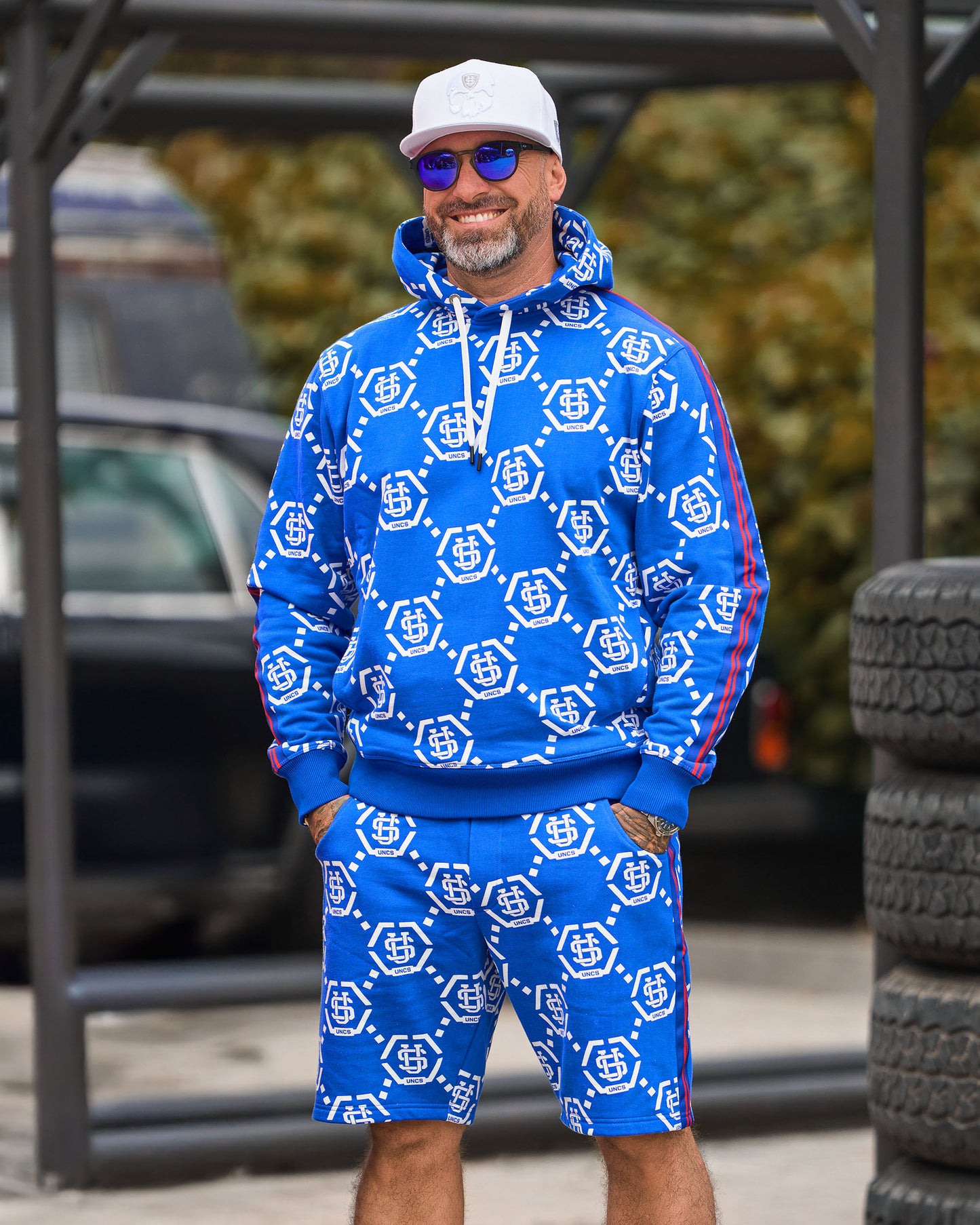 Férfi melegítőfelső GARNET BLUE