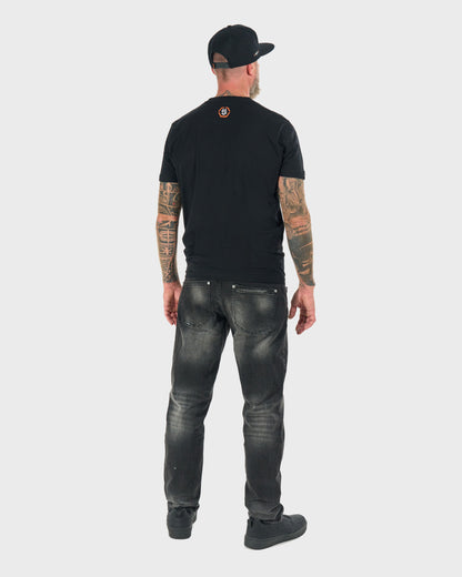 Férfi póló RODNEY III BLACK/ORANGE