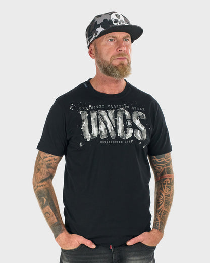 Férfi póló RODNEY III BLACK/GREY