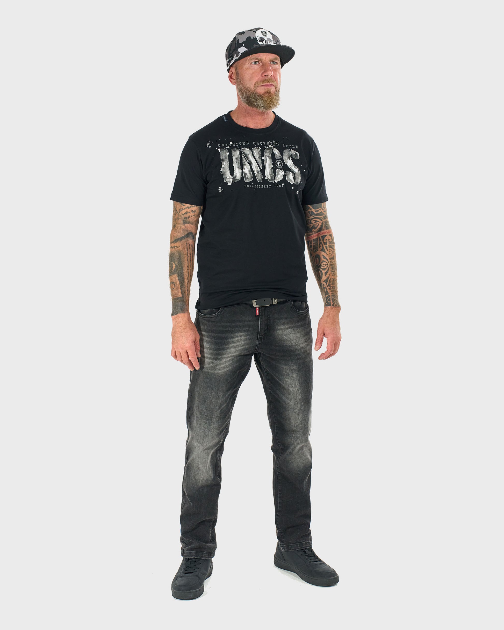 Férfi póló RODNEY III BLACK/GREY