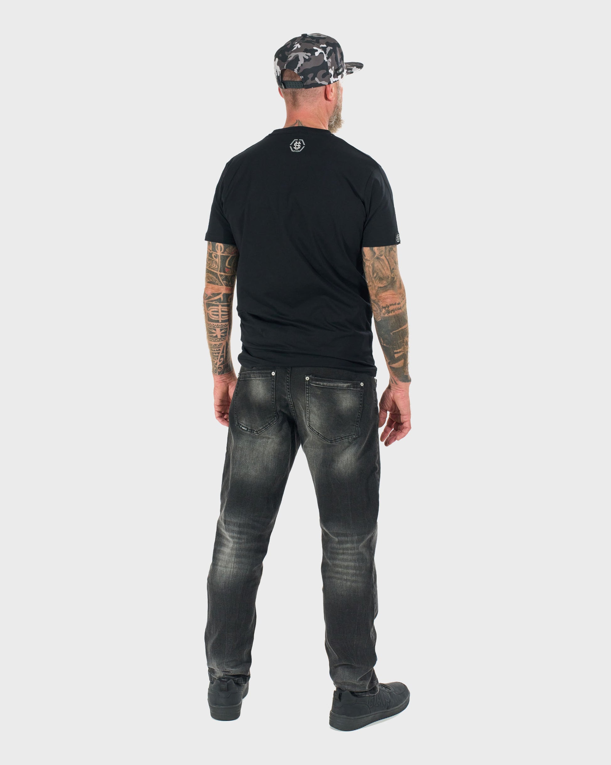 Férfi póló RODNEY III BLACK/GREY