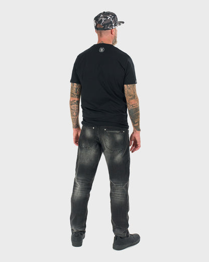 Férfi póló RODNEY III BLACK/GREY