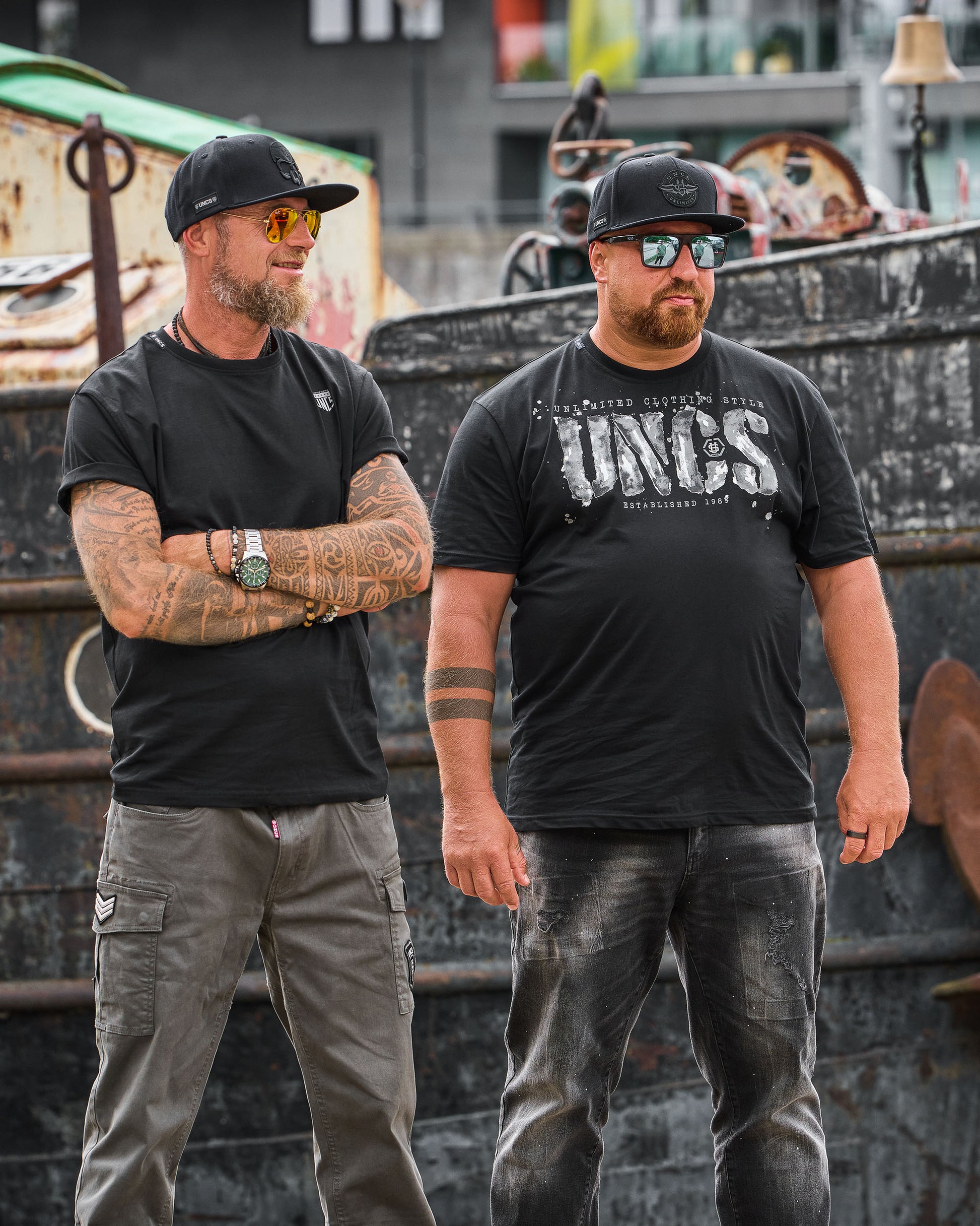 Férfi póló RODNEY III BLACK/GREY