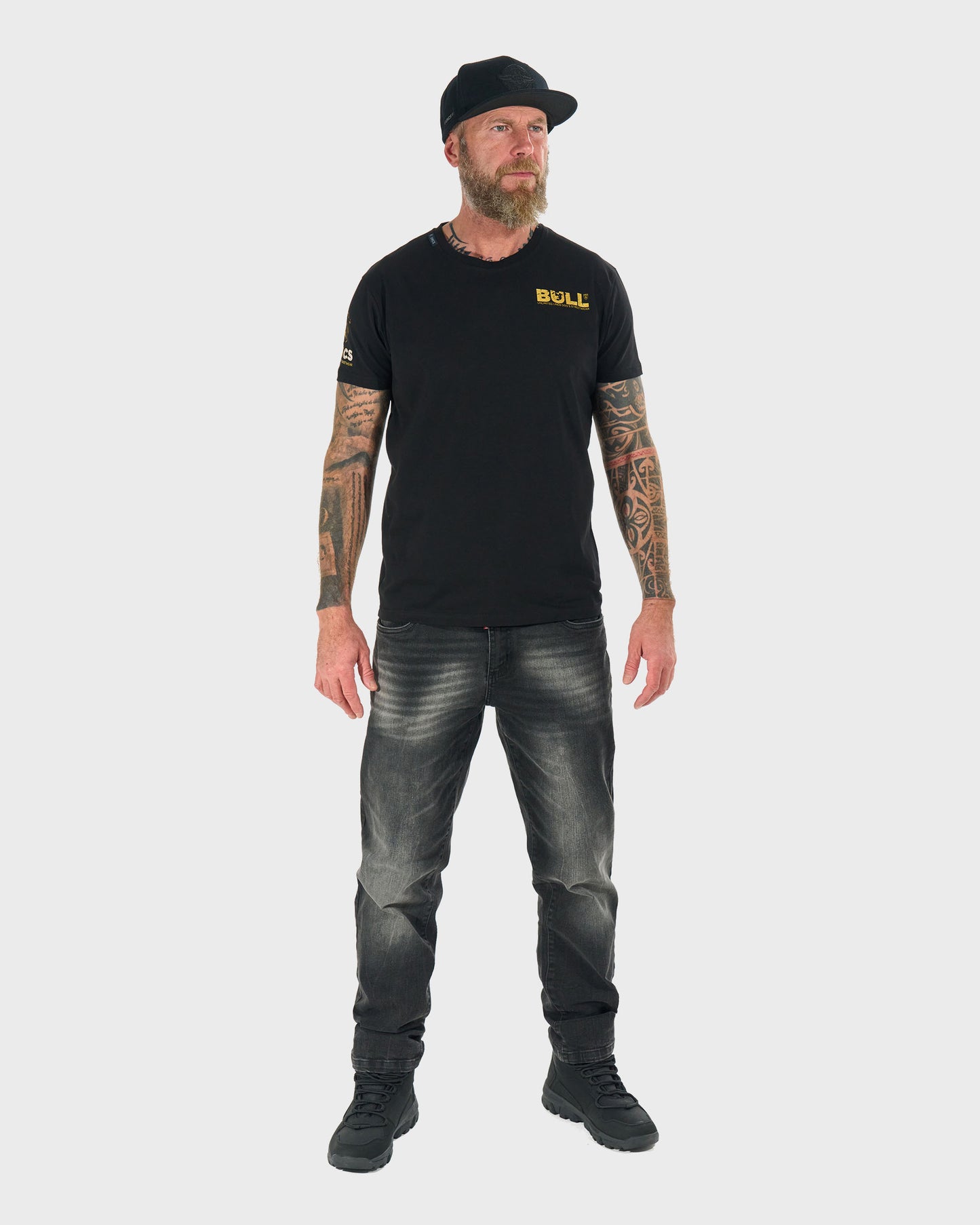 Férfi póló BULL II BLACK