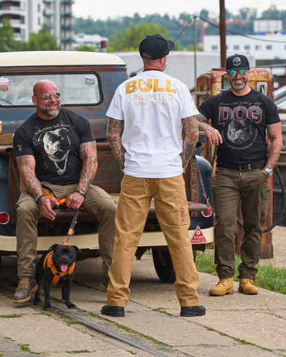 Férfi póló BULL II WHITE