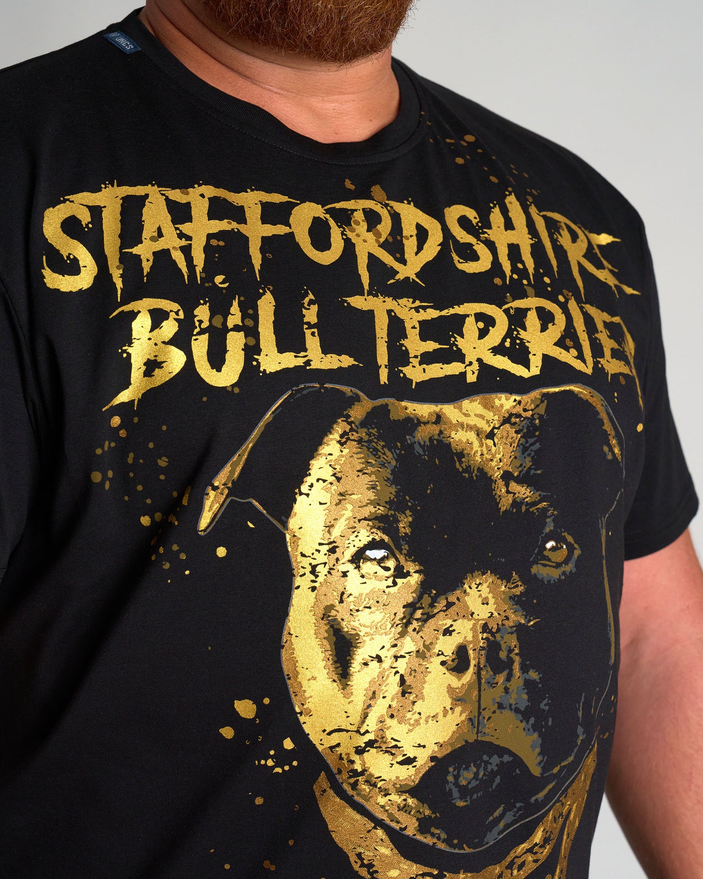 Férfi póló BULL TERRIER III BLACK/GOLD