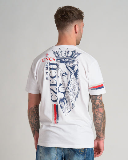 Férfi póló CZECH REPUBLIC III WHITE