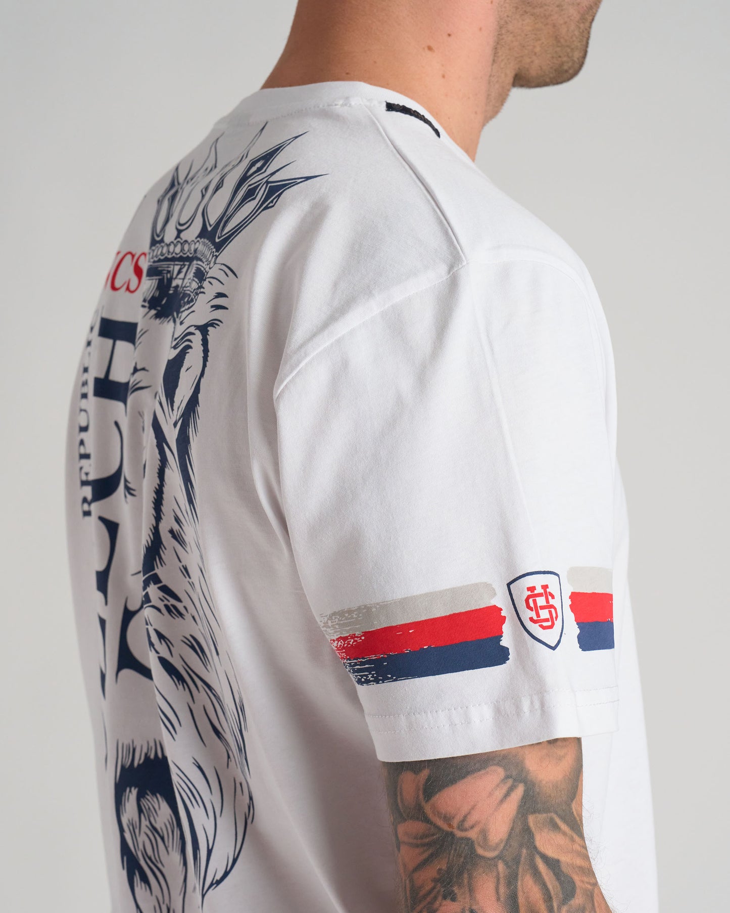 Férfi póló CZECH REPUBLIC III WHITE