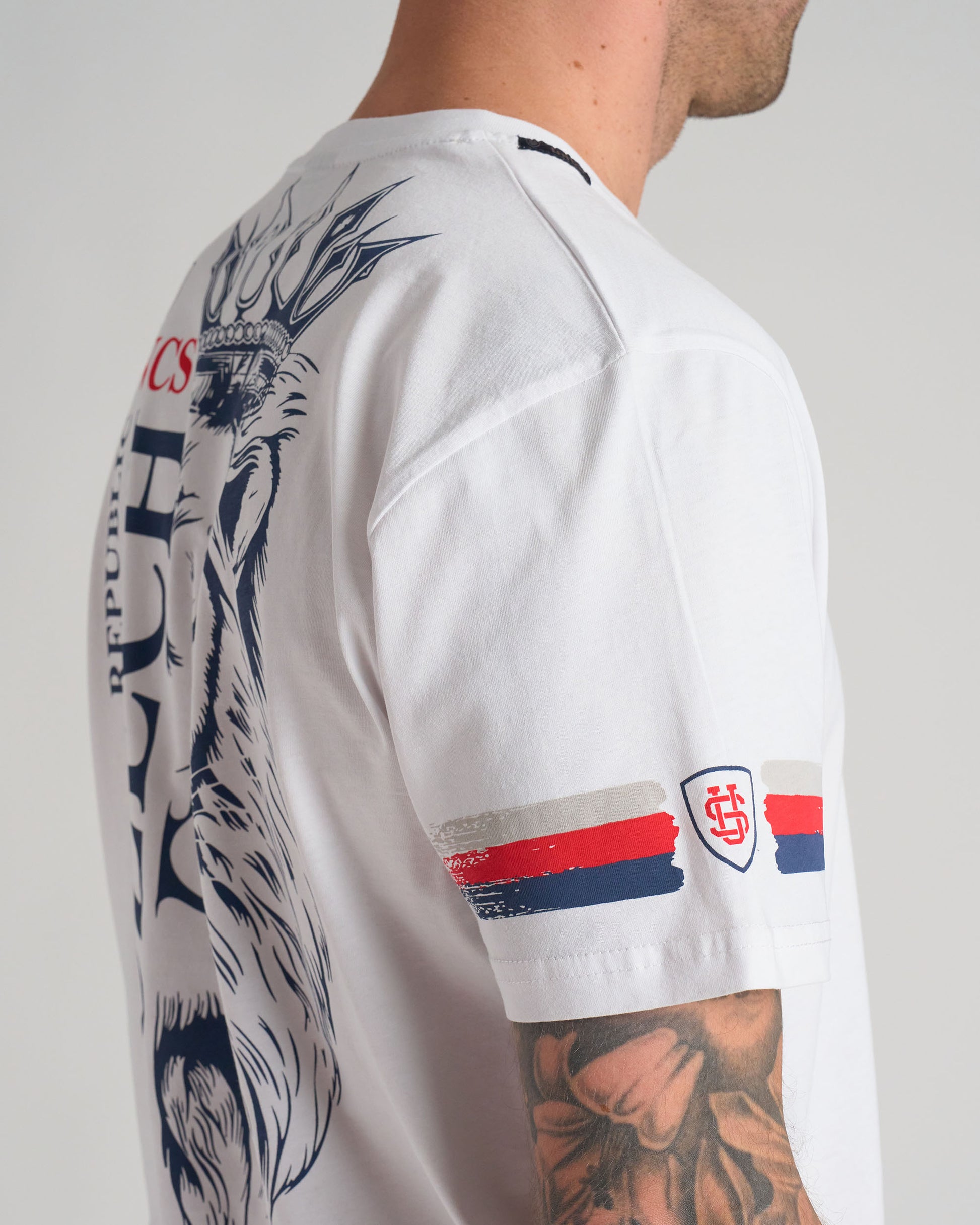 Férfi póló CZECH REPUBLIC III WHITE