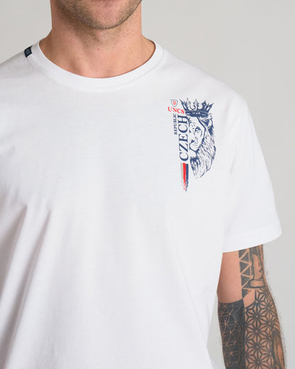 Férfi póló CZECH REPUBLIC III WHITE