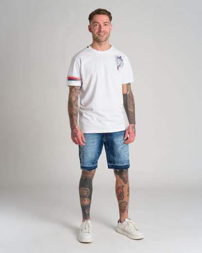 Férfi póló CZECH REPUBLIC III WHITE