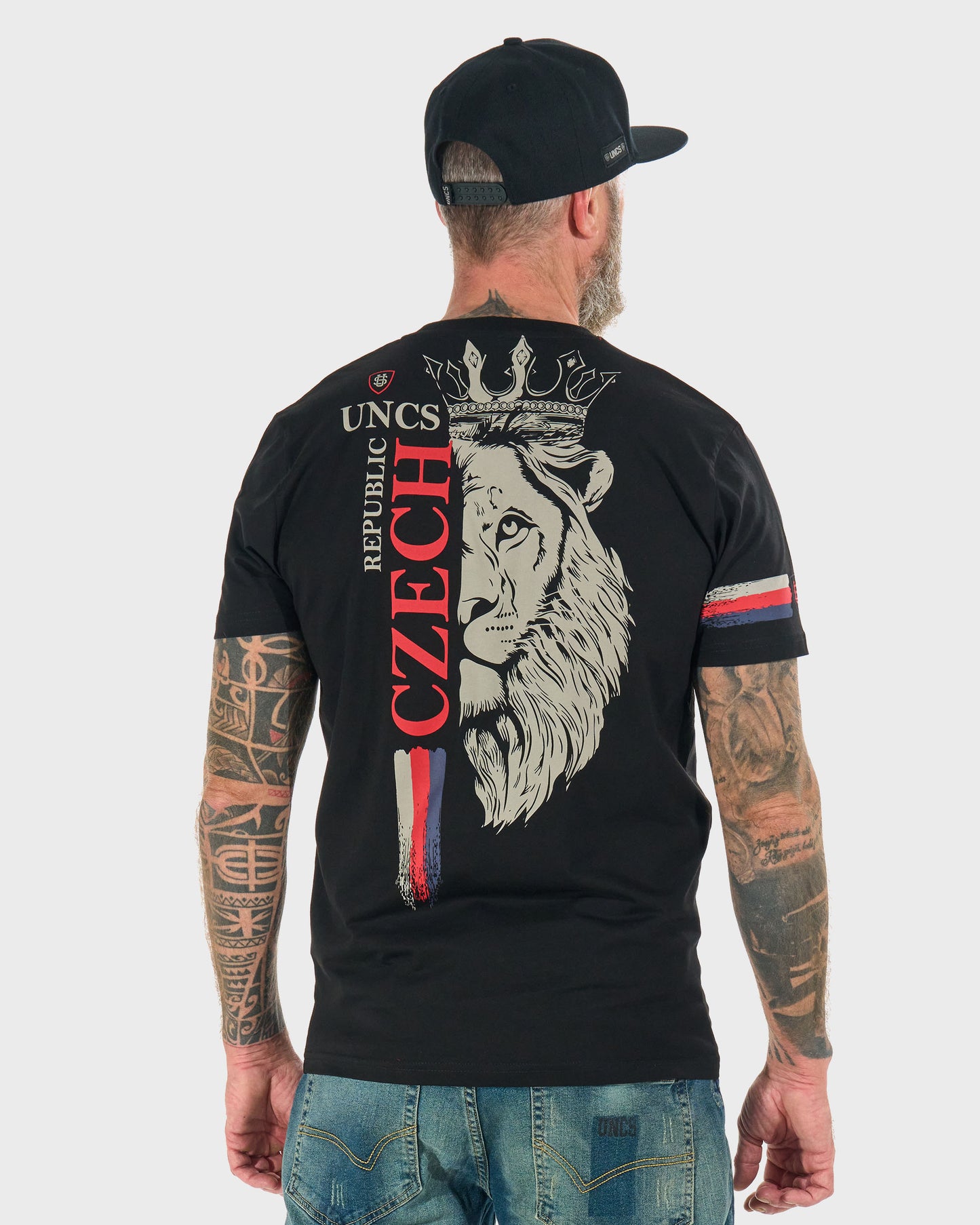 Férfi póló CZECH REPUBLIC III BLACK