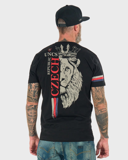 Férfi póló CZECH REPUBLIC III BLACK