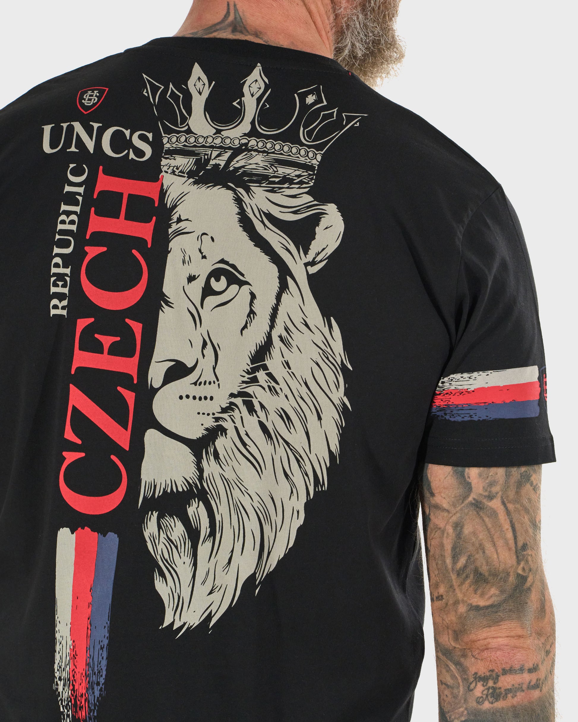 Férfi póló CZECH REPUBLIC III BLACK