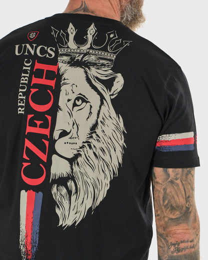 Férfi póló CZECH REPUBLIC III BLACK
