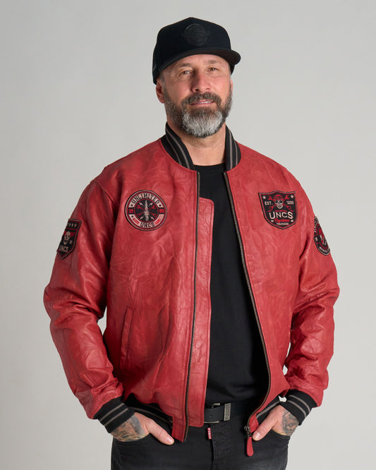 Férfi dzseki BIKER II RED