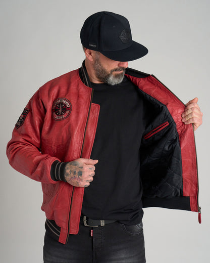 Férfi dzseki BIKER II RED