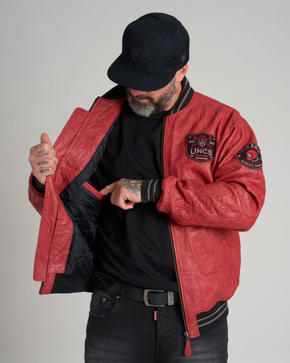 Férfi dzseki BIKER II RED