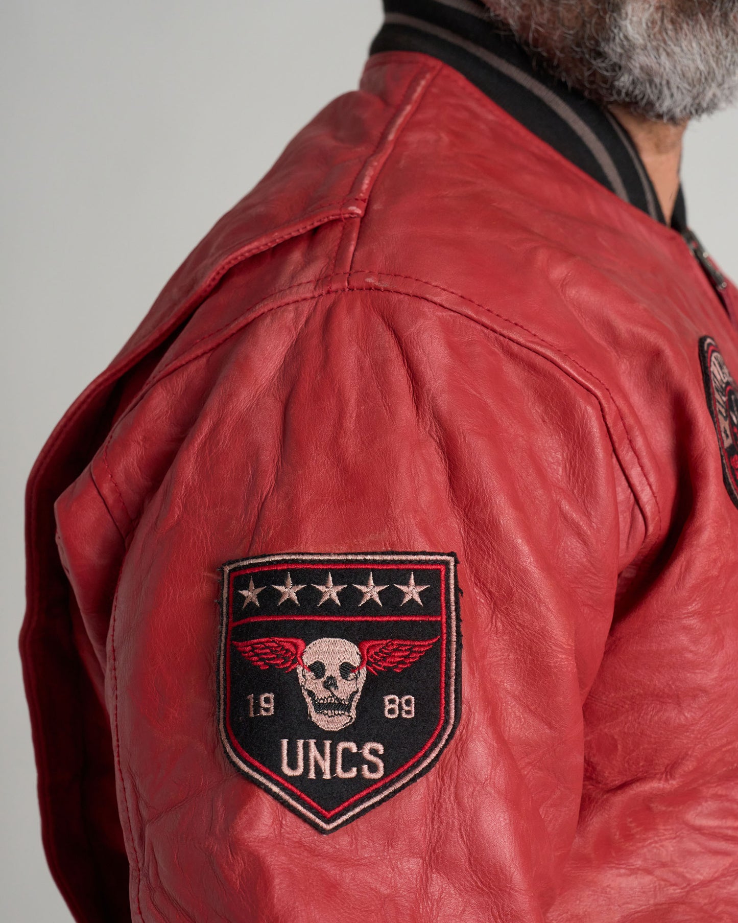 Férfi dzseki BIKER II RED
