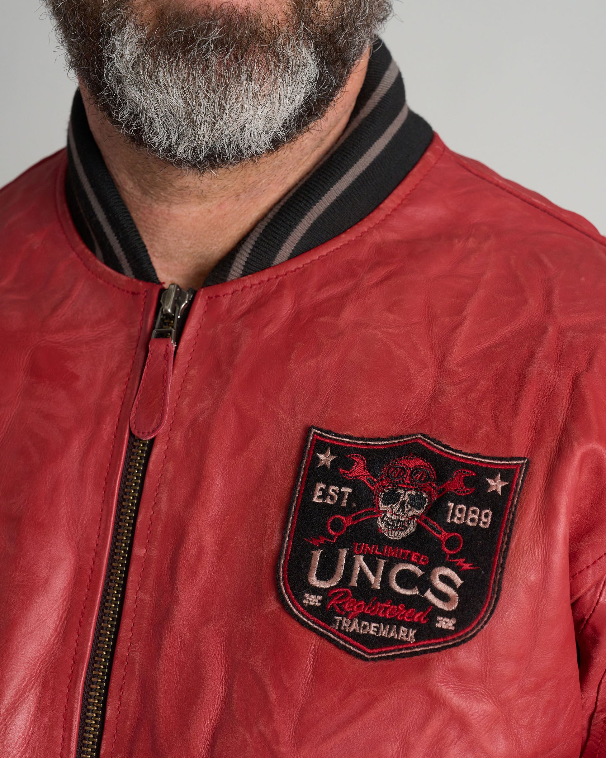 Férfi dzseki BIKER II RED