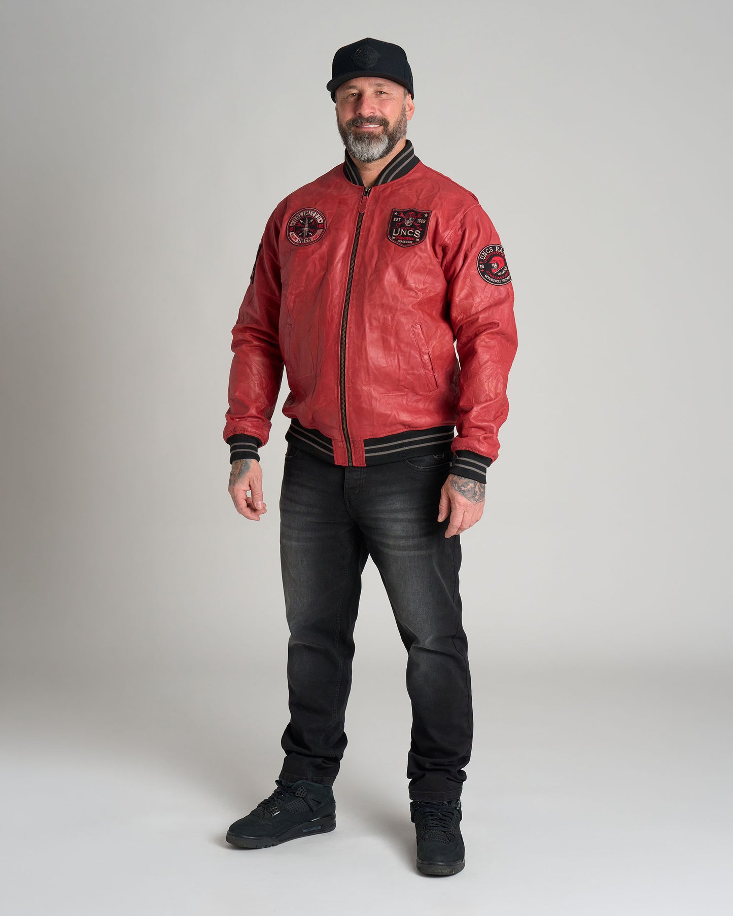 Férfi dzseki BIKER II RED