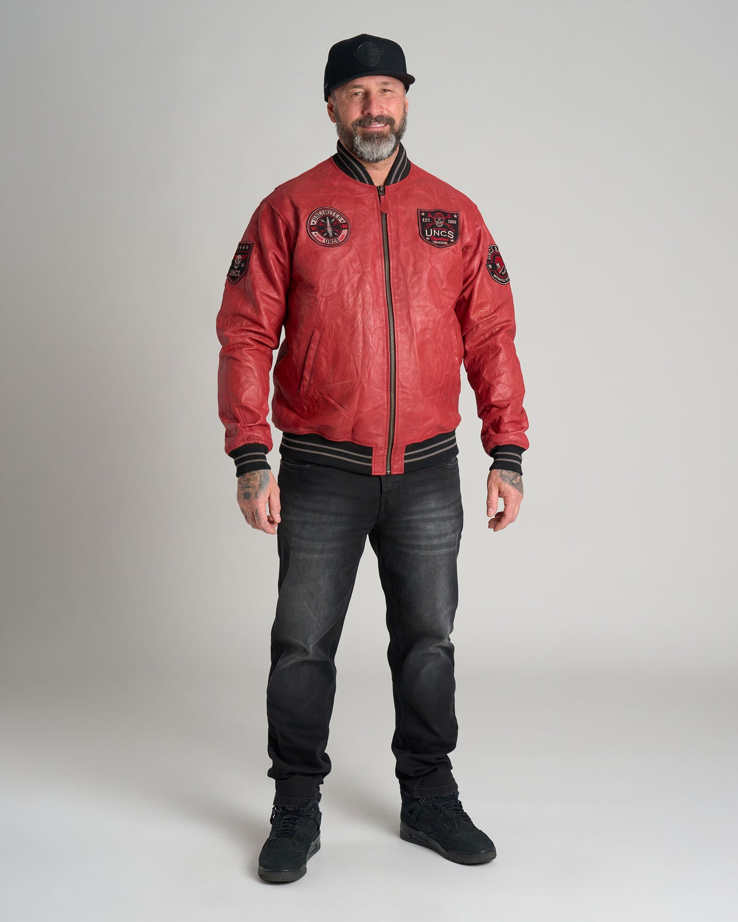 Férfi dzseki BIKER II RED