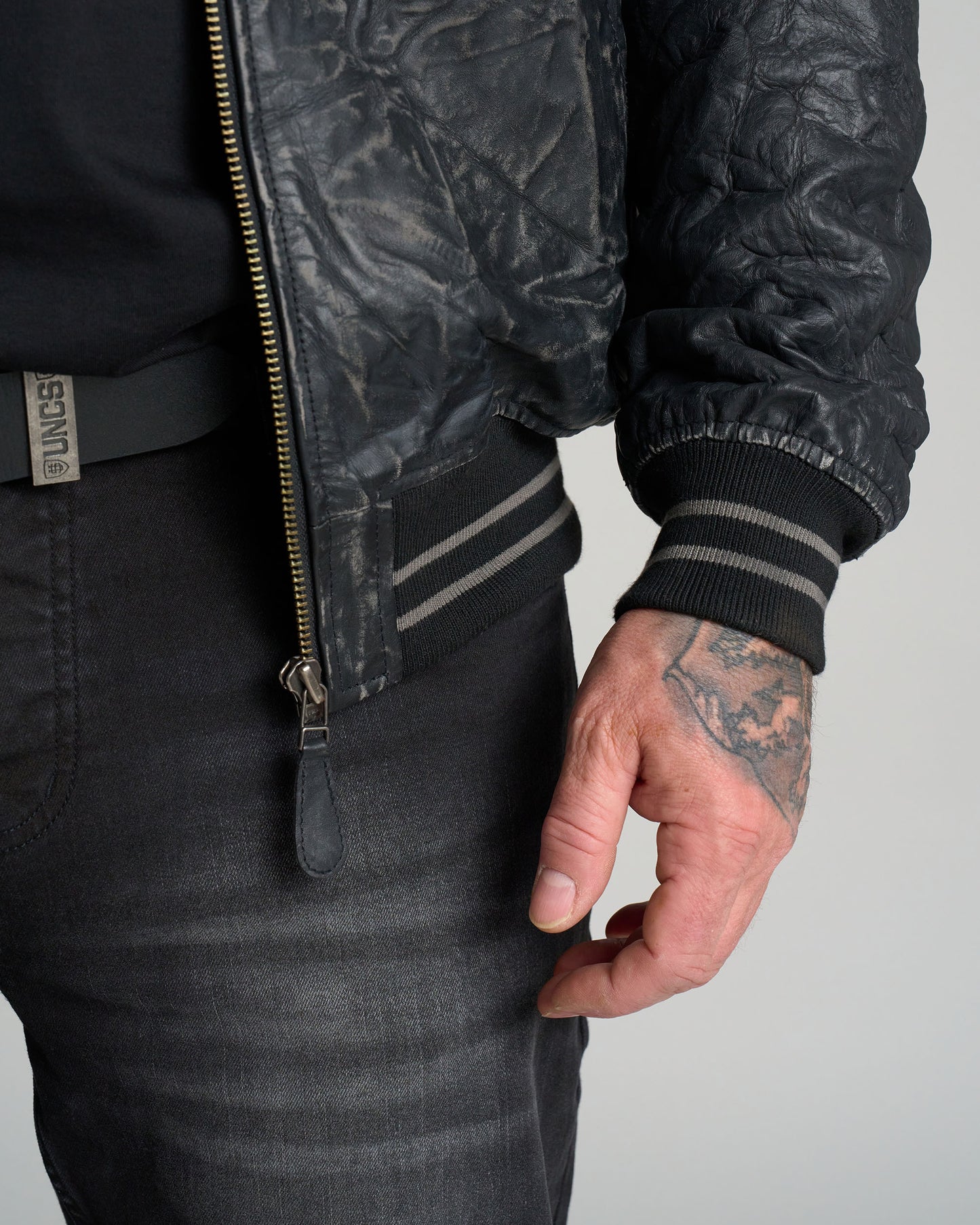 Férfi dzseki BIKER II BLACK