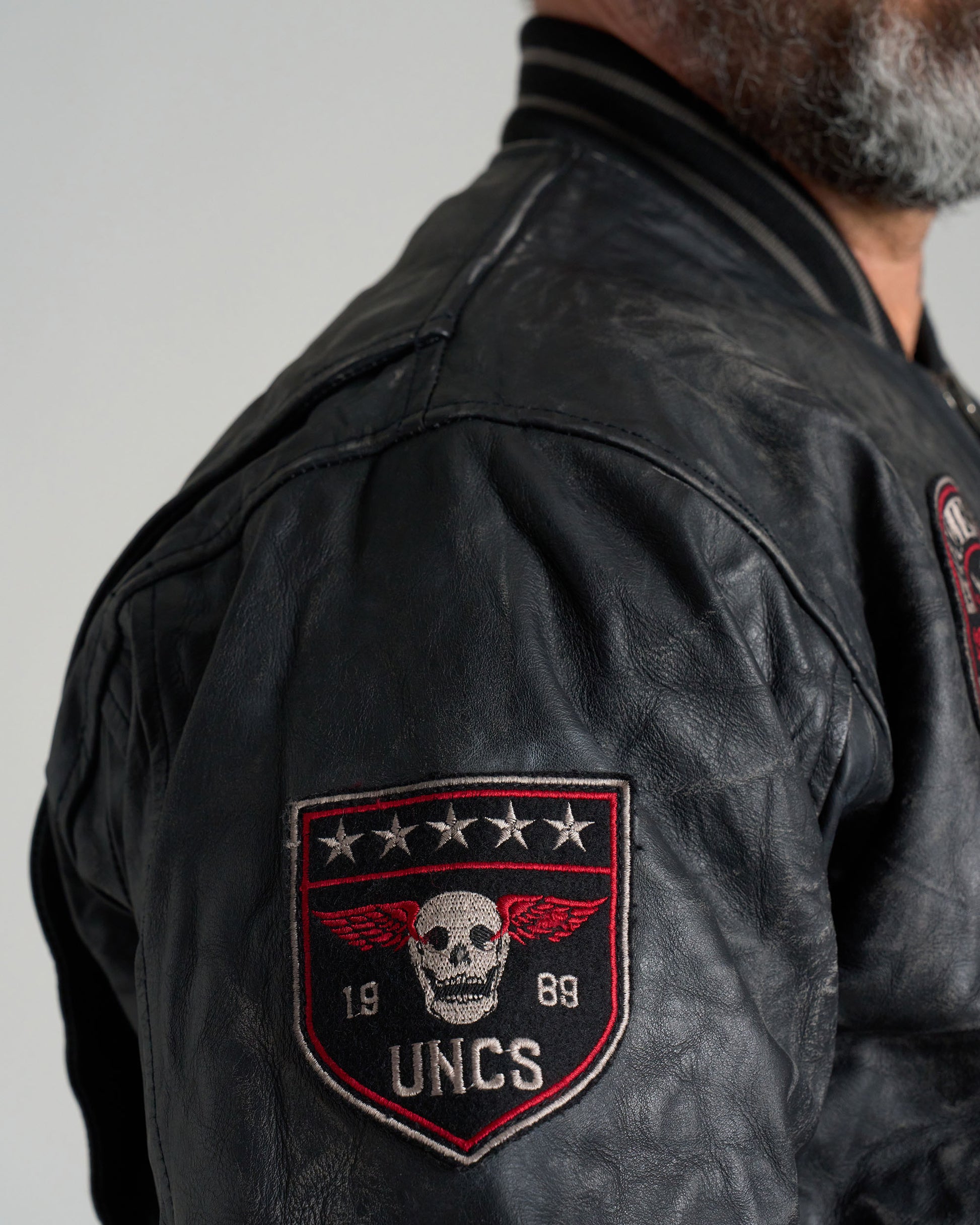 Férfi dzseki BIKER II BLACK