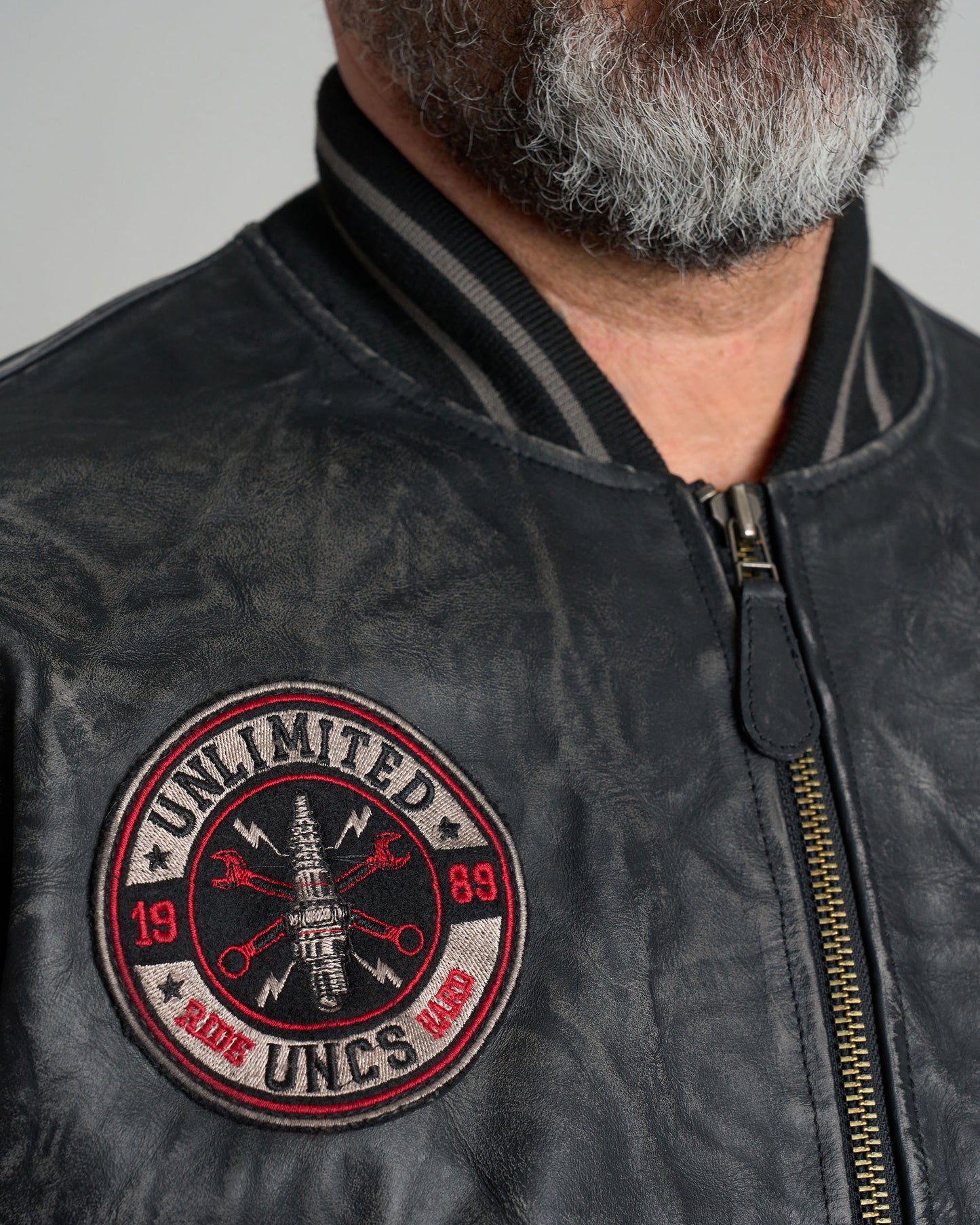 Férfi dzseki BIKER II BLACK