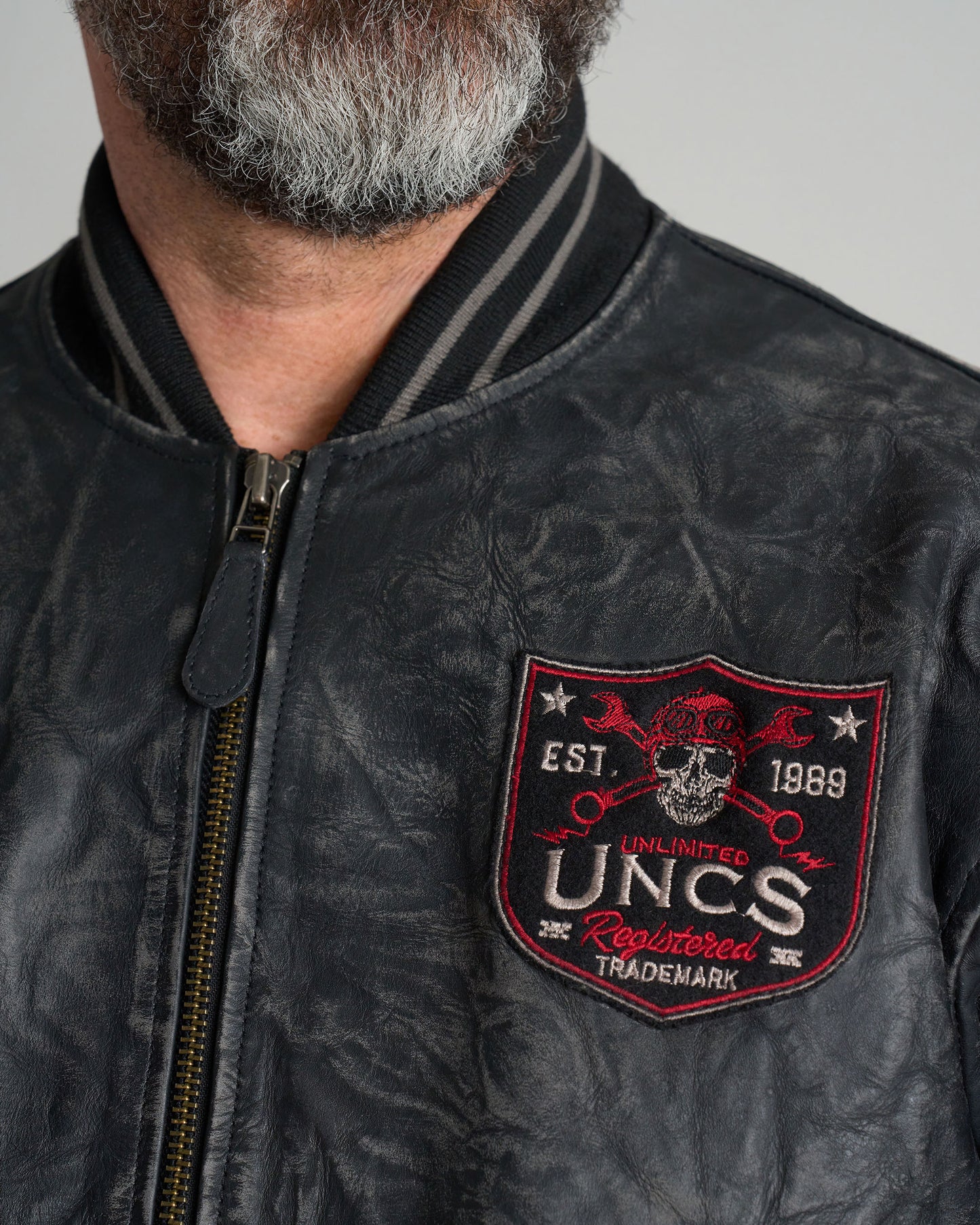 Férfi dzseki BIKER II BLACK