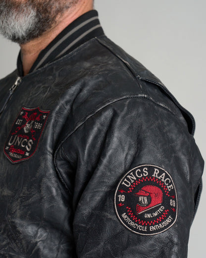 Férfi dzseki BIKER II BLACK