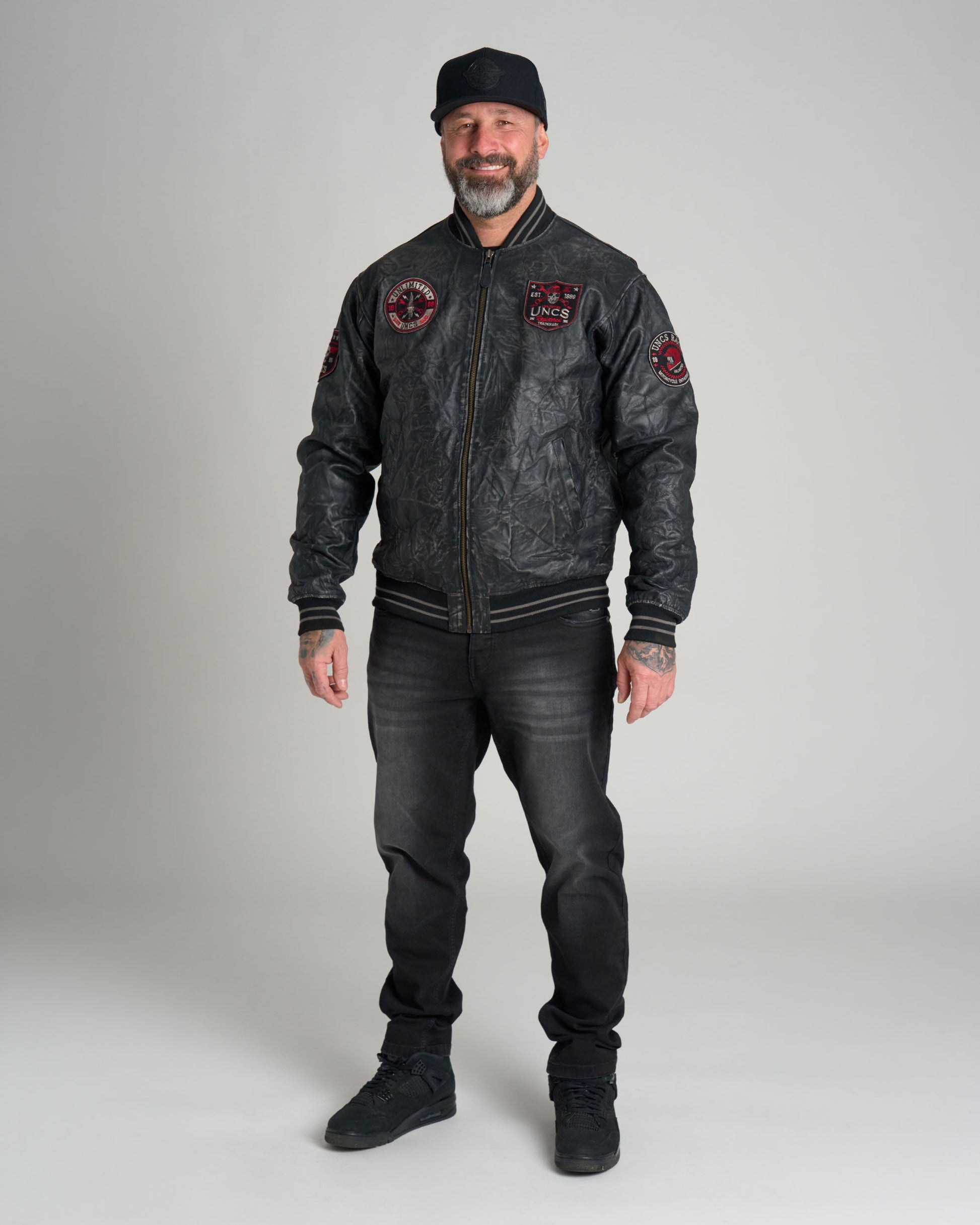 Férfi dzseki BIKER II BLACK