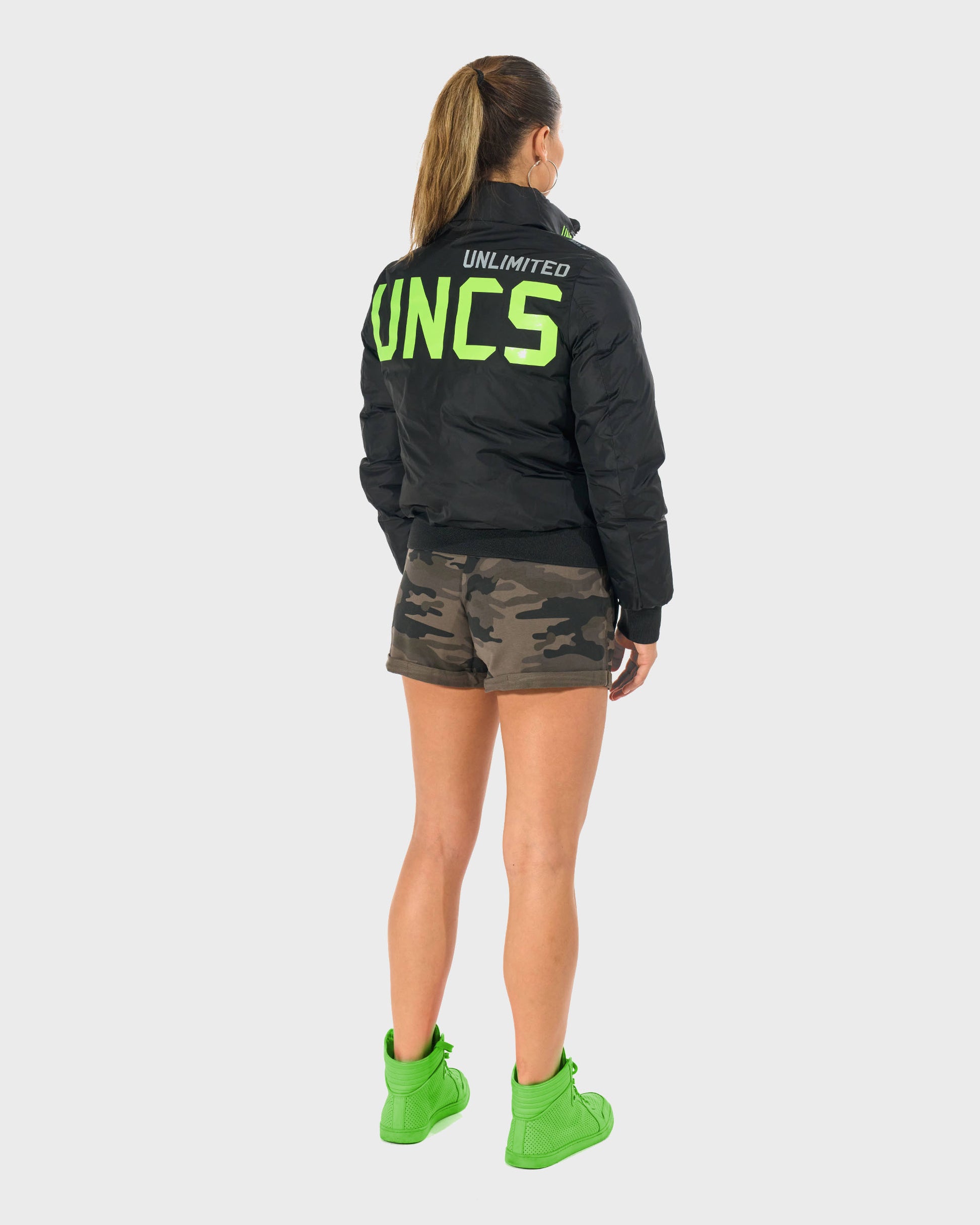 Női dzseki JOANA BLACK/GREEN