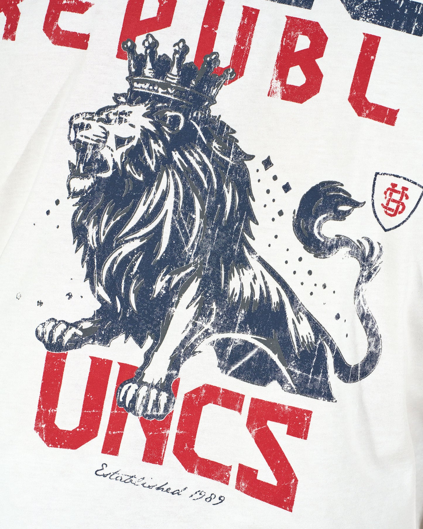 Férfi póló CZECH REPUBLIC WHITE