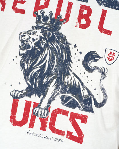 Férfi póló CZECH REPUBLIC WHITE