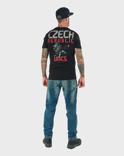 Férfi póló CZECH REPUBLIC BLACK