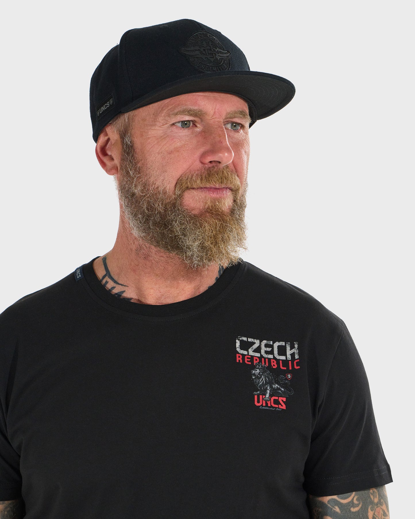 Férfi póló CZECH REPUBLIC BLACK